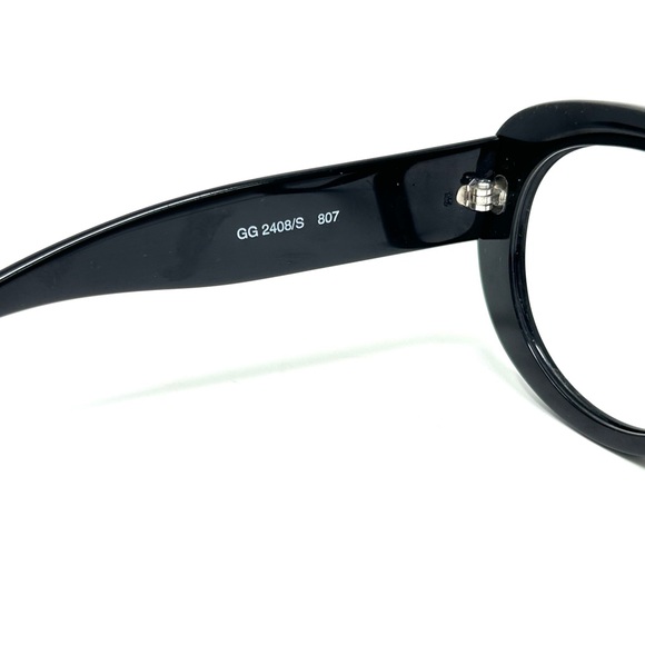 Gucci GG  Logo Sunglasses eyeglasses frame only no lenses Black GG 2408/S 807 53 - Picture 6 of 11
